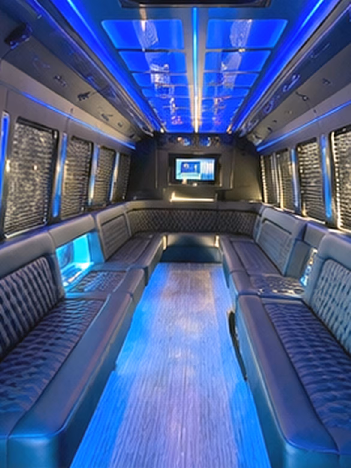 25 Passenger Party Bus Inside