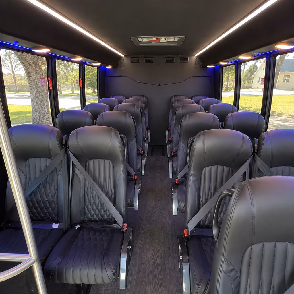 Killeen Airport Shuttle & Transportation party bus interior