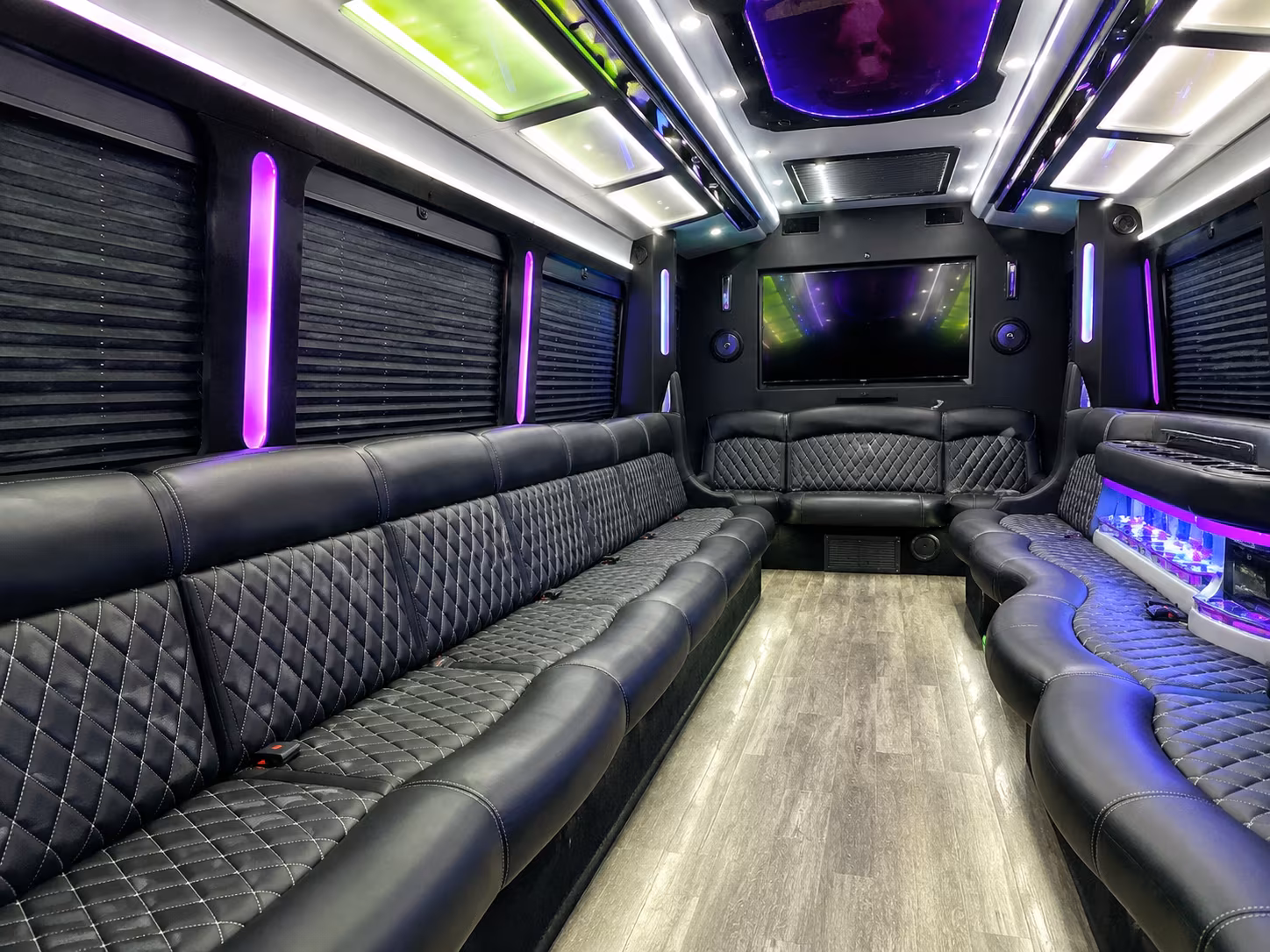 Killeen Bachelor & Bachelorette Transportation party bus exterior