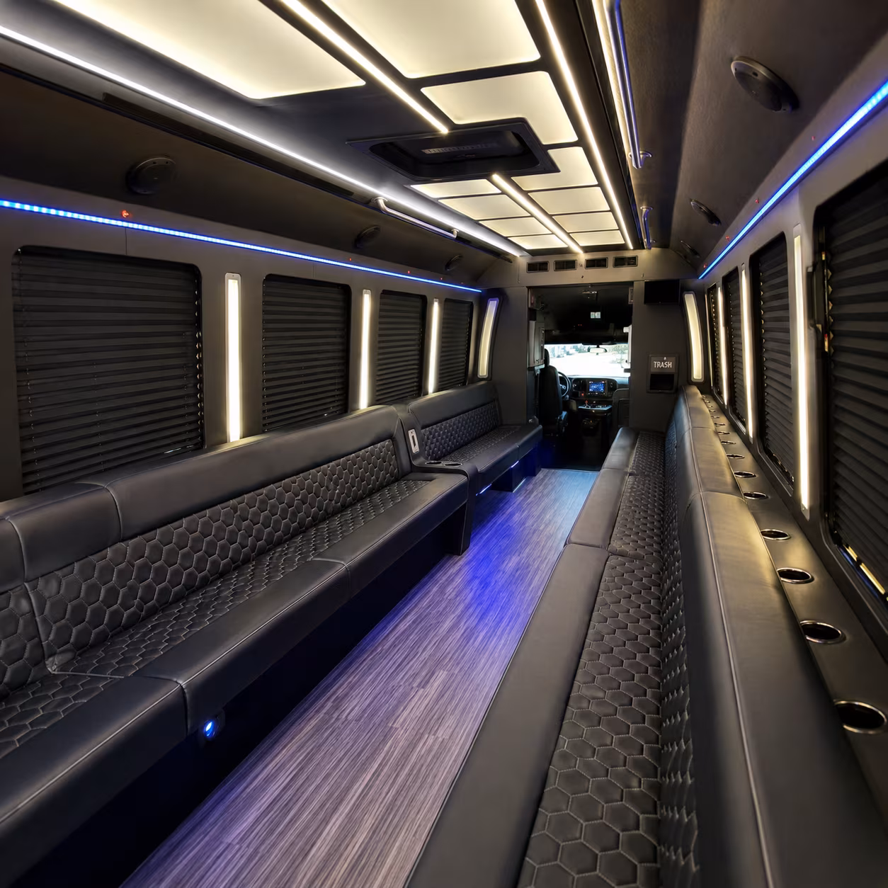 Killeen Birthday, Sweet 16, & Quinceañera Transportation party bus exterior