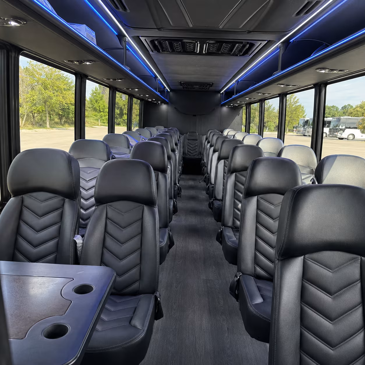 Killeen School Event Transportation party bus exterior