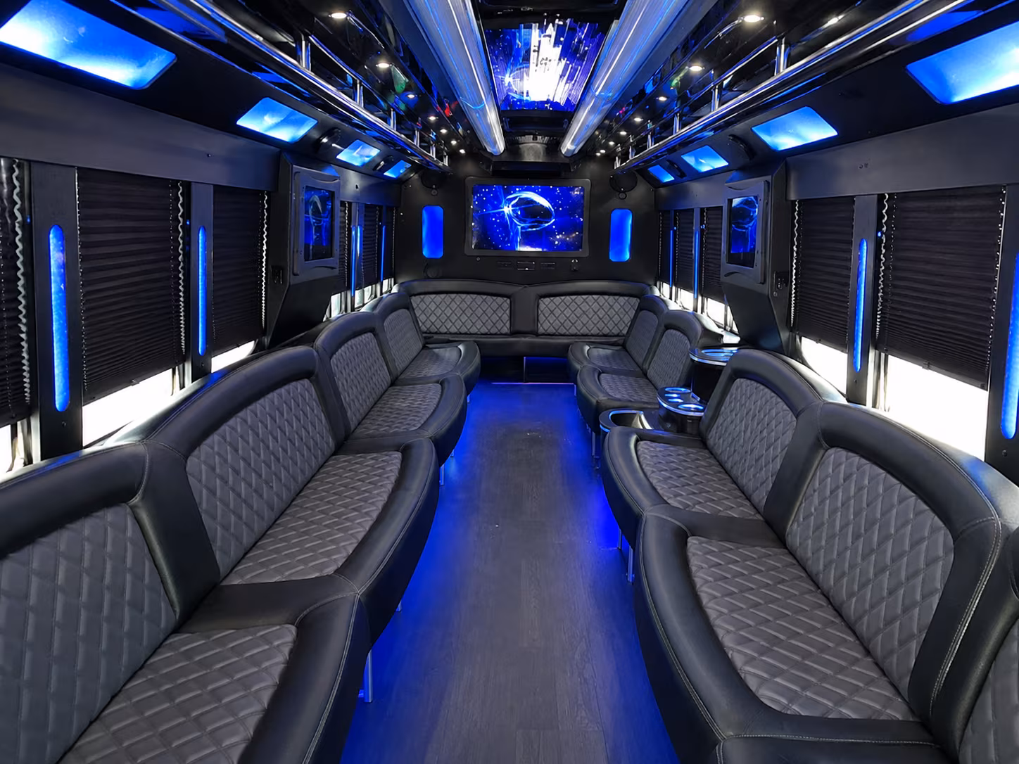 Killeen Wedding Transportation party bus exterior