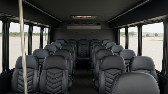 Interior of Charter Bus Company Killeen's 25 Passenger Mini Bus in Killeen