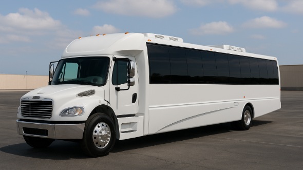 Exterior of Charter Bus Company Bryan's 28 Passenger Party Bus in Bryan