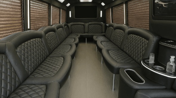 Interior of Killeen Party Bus Company's 28 Passenger Party Bus in Killeen