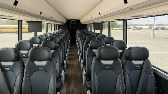Interior of Charter Bus Company Killeen's 30 Passenger Minibus in Killeen
