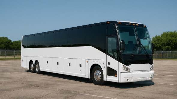 Exterior of Charter Bus Company Round Rock's 40 Passenger Party Bus in Round Rock