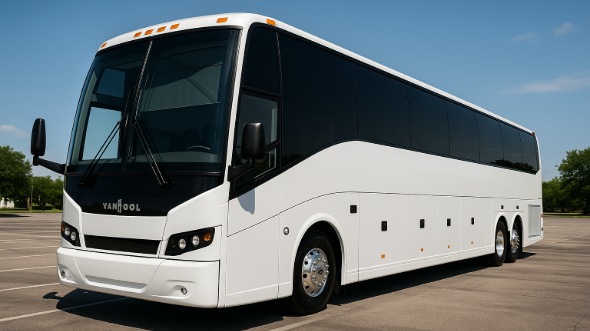 Exterior of Charter Bus Company Killeen's 45 Passenger Charter Bus in Killeen