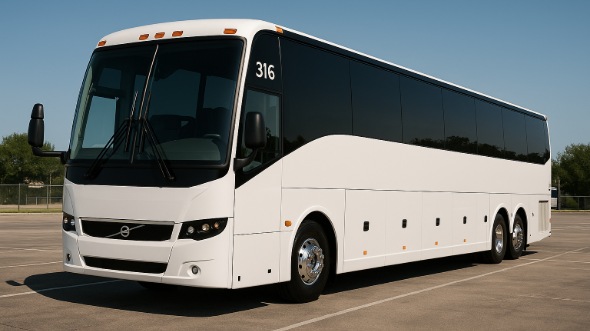 Exterior of Charter Bus Company Killeen's 48 Passenger Charter Bus in Killeen
