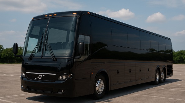 Exterior of Charter Bus Company Temple's 50 Passenger Party Bus in Temple