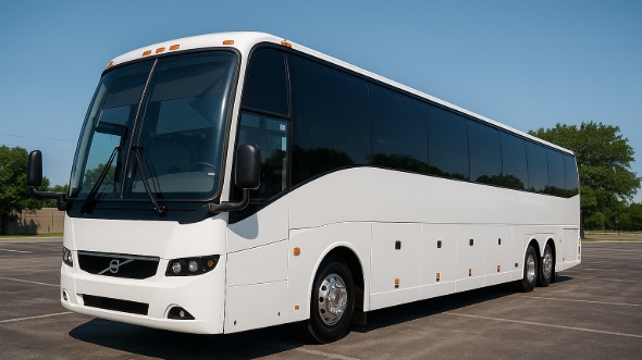 Exterior of Charter Bus Company Killeen's 55 Passenger Charter Bus in Killeen
