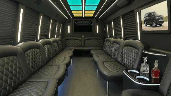killeen 25 passenger party bus inside