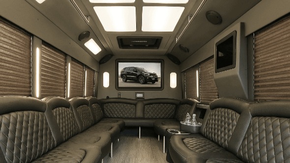 killeen 28 passenger party bus interior